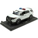 Cochesdemetal.es 2015 Ford Interceptor Utility Con Luces y Sonido Blanco 1:18 Motor Max 73995