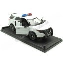 Cochesdemetal.es 2015 Ford Interceptor Utility Con Luces y Sonido Blanco 1:18 Motor Max 73995