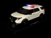 Cochesdemetal.es 2015 Ford Interceptor Utility Con Luces y Sonido Blanco 1:18 Motor Max 73995