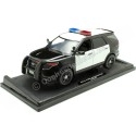 Cochesdemetal.es 2015 Ford Interceptor Utility Con Luces y Sonido Negro/Blanco 1:18 Motor Max 73996