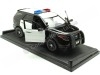 Cochesdemetal.es 2015 Ford Interceptor Utility Con Luces y Sonido Negro/Blanco 1:18 Motor Max 73996