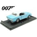 Cochesdemetal.es 1964 Ford Mustang 1/2 Hard Top "007 James Bond Operación Trueno" Azul 1:18 Motor Max 79834