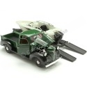 Cochesdemetal.es 1941 Plymouth Pickup Verde/Negro + Remolque Con Barco 1:24 Motor Max 73278-76012