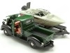 Cochesdemetal.es 1941 Plymouth Pickup Verde/Negro + Remolque Con Barco 1:24 Motor Max 73278-76012