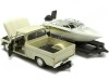 CARSDEMETAL.ES 1966 Chevrolet C10 Fleetside Beige + remorque avec bateau 1:24 MOTOR MAX 73355-76012