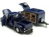 Cochesdemetal.es 1956 Ford F-100 Azul + Caravana Teardrop 1:24 Motor Max 73235 76083