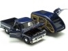 Cochesdemetal.es 1966 Chevrolet C10 Fleetside Azul + Caravana Tedrop 1:24 Motor Max 73355-76083