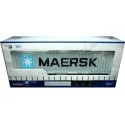 Cochesdemetal.es 2021 Trailer Semirremolque Porta Contenedores MAERSK Gris/Azul 1:24 Solido S2400505