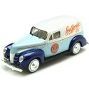 Cochesdemetal.es 1940 Ford Sedan Gulf Delivery Azul/Azul/Blanco Decorado 1:24 Motor Max 79661