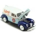 Cochesdemetal.es 1940 Ford Sedan Gulf Delivery Azul/Azul/Blanco Decorado 1:24 Motor Max 79661