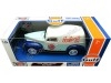 Cochesdemetal.es 1940 Ford Sedan Gulf Delivery Azul/Azul/Blanco Decorado 1:24 Motor Max 79661