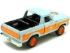 CARSDEMETAL.ES 1978 Ford Bronco Gulf Blue / Orange Décoré 1:24 MOTEUR MAX 79662