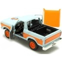 CARSDEMETAL.ES 1978 Ford Bronco Gulf Blue / Orange Décoré 1:24 MOTEUR MAX 79662