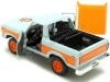 Cochesdemetal.es 1978 Ford Bronco Gulf Azul/Naranja Decorado 1:24 Motor Max 79662