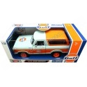 Cochesdemetal.es 1978 Ford Bronco Gulf Azul/Naranja Decorado 1:24 Motor Max 79662