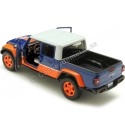 Cochesdemetal.es 2021 Jeep Gladiator Rubicon Gulf Azul/Naranja Decorado 1:24 Motor Max 79663