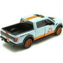 Cochesdemetal.es 2017 Ford F-150 Raptor Gulf Azul/Naranja Decorado 1:24 Motor Max 79665