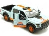 Cochesdemetal.es 2017 Ford F-150 Raptor Gulf Azul/Naranja Decorado 1:24 Motor Max 79665