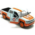 Cochesdemetal.es 2017 Chevrolet Silverado 1500 LT Z71 Crewcab Gulf Azul/Naranja Decorado 1:24 Motor Max 79666