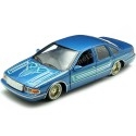 Cochesdemetal.es 1993 Chevrolet Caprice Lowrider Azul Metalizado Decorado 1:24 Motor Max 79022