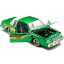 Cochesdemetal.es 1987 Buick Regal Lowrider Verde Metalizado Decorado 1:24 Motor Max 79023