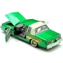 Cochesdemetal.es 1987 Buick Regal Lowrider Verde Metalizado Decorado 1:24 Motor Max 79023