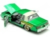 Cochesdemetal.es 1987 Buick Regal Lowrider Verde Metalizado Decorado 1:24 Motor Max 79023