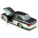 Cochesdemetal.es 1998 Ford Crown Victoria Lowrider Plateado/Negro Decorado 1:24 Motor Max 79024