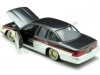 Cochesdemetal.es 1998 Ford Crown Victoria Lowrider Plateado/Negro Decorado 1:24 Motor Max 79024