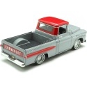 Cochesdemetal.es 1958 Chevrolet Apache Fleetside Lowrider Gris / Rojo 1:24 Motor Max 79033