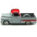 Cochesdemetal.es 1958 Chevrolet Apache Fleetside Lowrider Gris / Rojo 1:24 Motor Max 79033