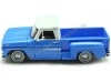 Cochesdememetal.es 1966 GMC C1000 STEPS-STEP LOWRIDER AZUL / BLANCO 1:24 MOTOR MAX 79035