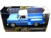 Cochesdememetal.es 1966 GMC C1000 STEPS-STEP LOWRIDER AZUL / BLANCO 1:24 MOTOR MAX 79035