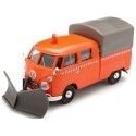 Cochesdemetal.es 1967 Volkswagen Type 2 T1 Pickup Truck Con Quitanieves 1:24 Motor Max 79593