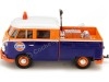 CARSDEMETAL.ES 1967 Volkswagen Type 2 T1 T1 Camion Golfe Bleu / Orange 1:24 MOTEUR MAX 79650