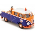 CARSDEMETAL.ES 1967 Volkswagen Type 2 T1 T1 Camion Golfe Bleu / Orange 1:24 MOTEUR MAX 79650