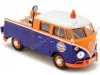 CARSDEMETAL.ES 1967 Volkswagen Type 2 T1 T1 Camion Golfe Bleu / Orange 1:24 MOTEUR MAX 79650