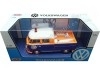 CARSDEMETAL.ES 1967 Volkswagen Type 2 T1 T1 Camion Golfe Bleu / Orange 1:24 MOTEUR MAX 79650