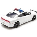 CARSDEMETAL.ES Pursuit Dodge Charger 2011 avec des lumières et du son blanc 1:24 MOTEUR MAX 79532