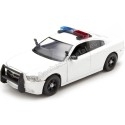 Cochesdemetal.es 2011 Dodge Charger Pursuit Con Luces y Sonido Blanco 1:24 Motor Max 79532