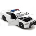 Cochesdemetal.es 2011 Dodge Charger Pursuit Con Luces y Sonido Blanco 1:24 Motor Max 79532