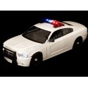 CARSDEMETAL.ES Pursuit Dodge Charger 2011 avec des lumières et du son blanc 1:24 MOTEUR MAX 79532