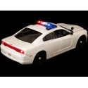 CARSDEMETAL.ES Pursuit Dodge Charger 2011 avec des lumières et du son blanc 1:24 MOTEUR MAX 79532