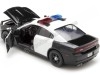 Cochesdemetal.es 2011 Dodge Charger Pursuit Con Luces y Sonido Negro/Blanco 1:24 Motor Max 79533