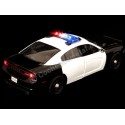 Cochesdemetal.es 2011 Dodge Charger Pursuit Con Luces y Sonido Negro/Blanco 1:24 Motor Max 79533