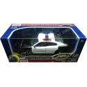 Cochesdemetal.es 2011 Dodge Charger Pursuit Con Luces y Sonido Negro/Blanco 1:24 Motor Max 79533