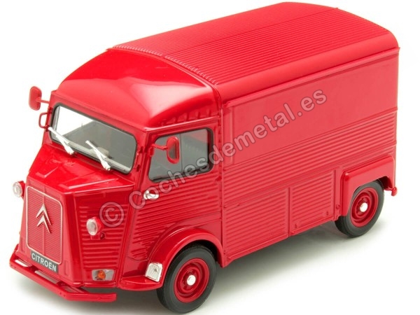 Cochesdemetal.es 1969 Citroen Type HY Rojo 1:24 Welly 24019