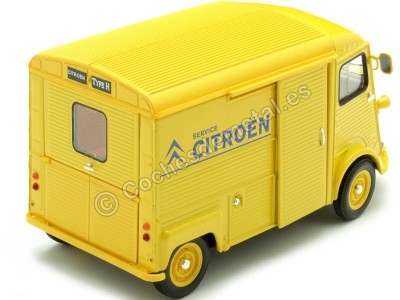 Cochesdemetal.es 1969 Citroen Type HY Servicio Técnico Citroen Amarillo 1:24 Welly 24019 2