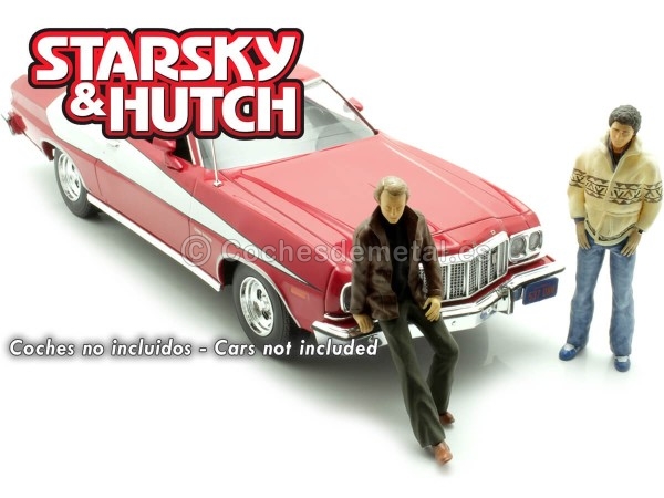 Cochesdemetal.es Set 2 Figuras de Resina "Starsky & Hutch" 1:18 Cartrix CTPL18018-19