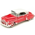 Cochesdemetal.es 1950 Chevrolet Bel Air Hard Top Rojo/Blanco 1:24 Motor Max 73268